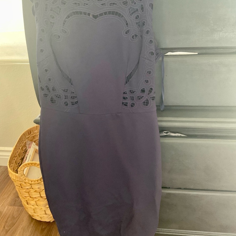 Beautiful navy blue sleeveless dress.  Worn twice. Excellent condition.